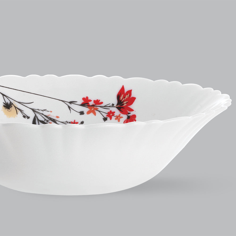 Chrys Red Multipurpose Bowl, 4 pc Set