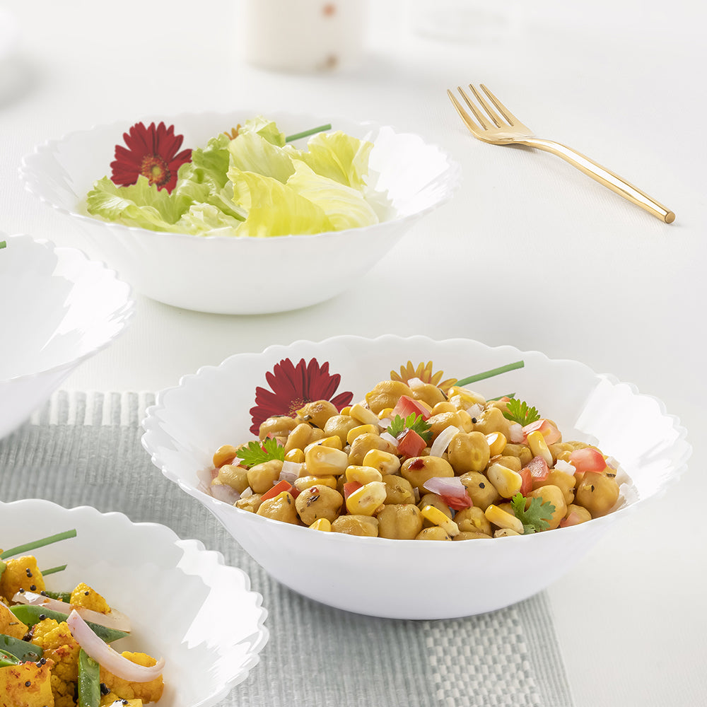 Larah by Borosil Zinnia Multipurpose Bowl, 2 pc Set